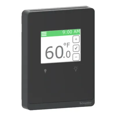 Capac, ecran tactil, lumina cu 2 butoane, negru optim