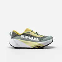 Încălțăminte de alergare trail Kiprun Kipsummit Max verde gri Damă