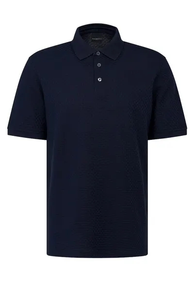 Tricou polo barbati din bumbac - bleumarin