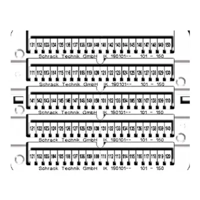 Etichete pentru cleme şir 101-150 (2x)