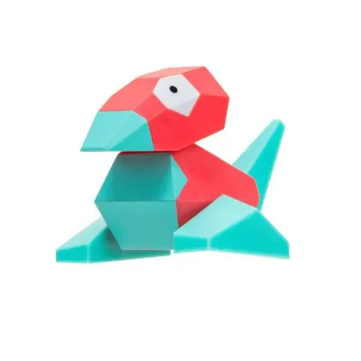 Set 2 Mini Figurine Pokemon - Porygon & Stand