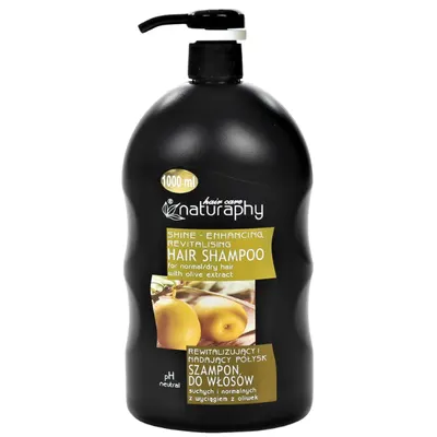 Sampon pentru par normal si uscat cu extract de Masline Naturaphy, Blux | 1L