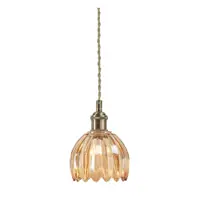 Lustră chihlimbar din metal cu abajur din sticlă ø 13 cm Gota – Markslöjd