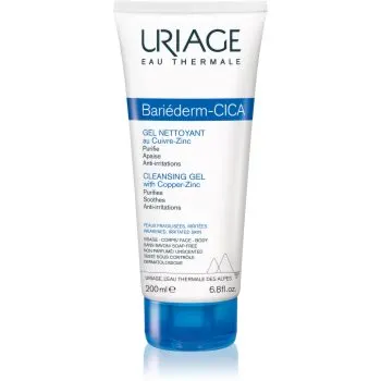 Uriage Bariéderm Cica Cleansing Gel with Copper-Zinc gel calmant de curatare pe pielea crapata