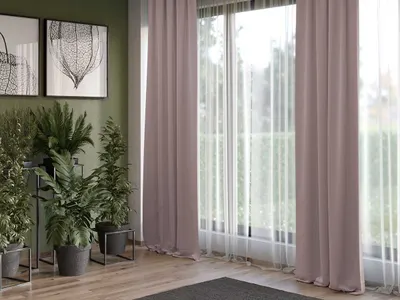 Set 2 draperii Roz