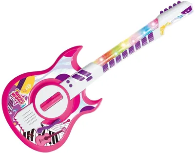 Chitară electronică pentru copii Yifeng - My Music World, roz