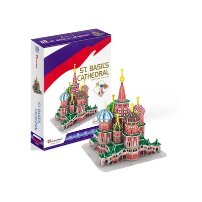 Puzzle 3d Cubic Fun Catedrala Sfantul Vasile 92 piese