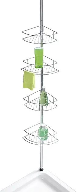 Raft telescopic pentru baie Wenko - Dolcedo, 4 nivele, cromat