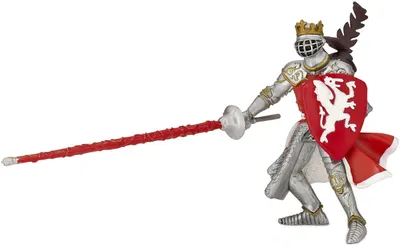 Figurina Papo The Medieval Era – Cavaler pe Dragonul Rosu