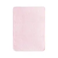 Paturica pentru bebelusi Lorelli Twinkle Pink, material moale, model decorativ in relief, 80x110 cm, 0 luni+