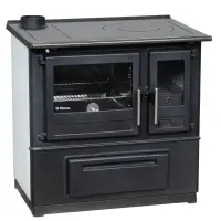 Soba de gatit SL85 Alb cu plita si cuptor - 8kW - racord stanga