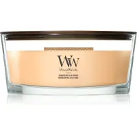 Woodwick Tangerine & Citron lumânare parfumată cu fitil din lemn 453.6 g