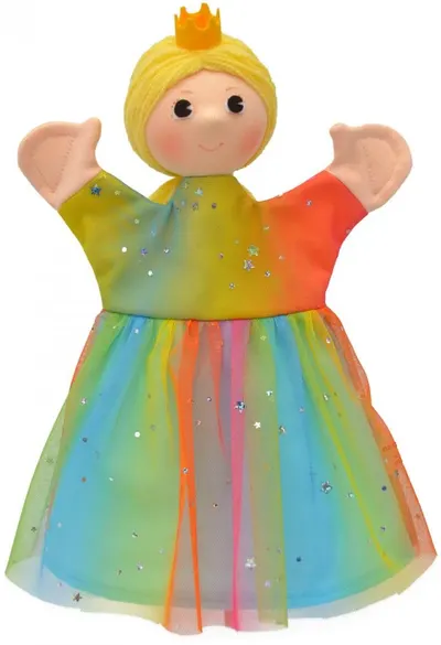 Papusa pentru teatru Moravska ustredna Brno - Zâna curcubeului, 30 cm