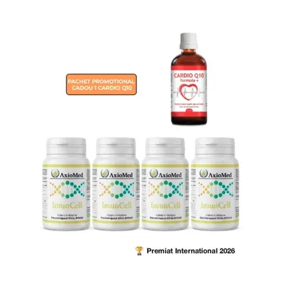 AxioMed ImunCell – formulă imunomodulatoare sub forma de capsule cu 10 compuși bioactivi standardizați – 240 cps