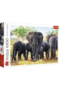 Puzzle 1000: Elefanti africani