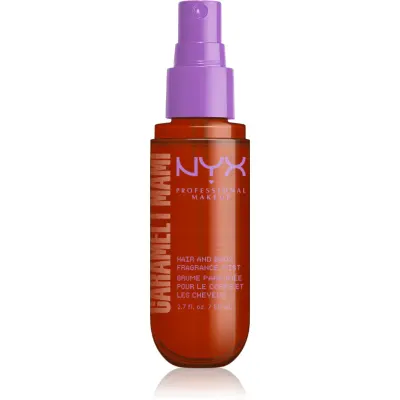 NYX Professional Makeup Fat Oil Body Spray brumă parfumată de par si de corp cu parfum Caramelt Mami 80 ml