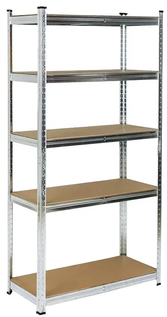 Raft metalic MMS - Eko, MDF, 5 x 175 kg, 180 x 90 x 40 cm