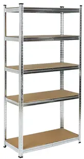 Raft metalic MMS - Eko, MDF, 5 x 175 kg, 180 x 90 x 40 cm