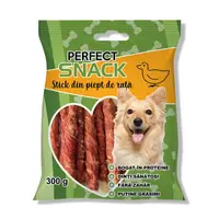 Hrana complementara pentru caini, Perfect Snack, stick cu piept de rata, 300 g