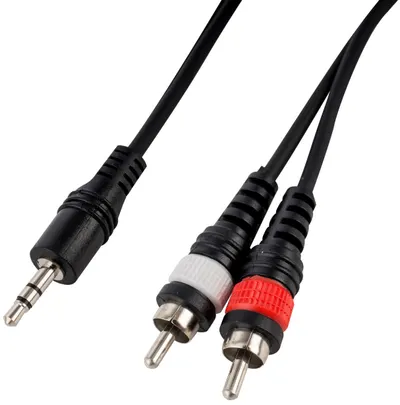Cablu Cascha - HH 2097, RCA/3.5 mm, 1 m, negru