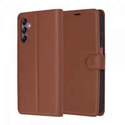 Husa pentru Samsung Galaxy A14 A145 / A14 5G A146, Techsuit, Leather Folio, Maro