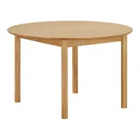 Masă de dining rotundă extensibilă cu aspect de lemn de stejar cu blat suplimentar ø 120 cm Bundaberg – House Nordic
