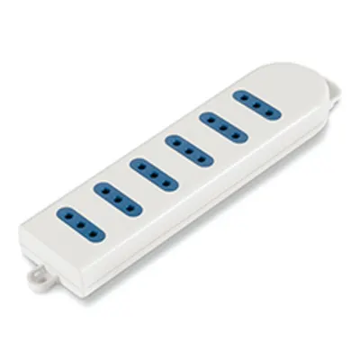 Priza multiplanWHITE 6x2P+E-10A-(P11)