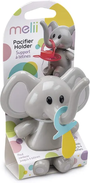 Suzeta suport Melii - Elephant, Blue