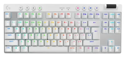 Logitech Tastatură mecanică - G Pro X TKL, fără fir, GX, alb