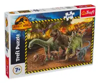 Puzzle Trefl din 200 de piese - Dinozauri în Parcul Jurasic