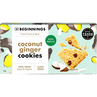 Cookies cu Cocos si Ghimbir Raw fara Gluten 80g