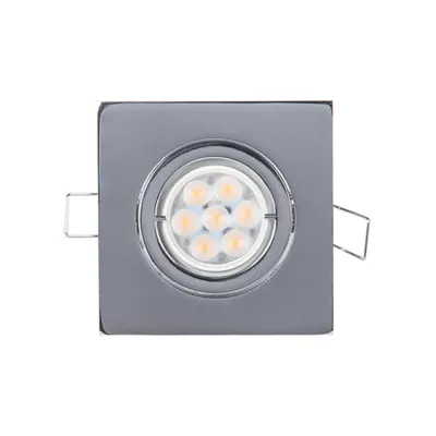Spot Patrat Metal cu Led 6w 4000-4300k Crom