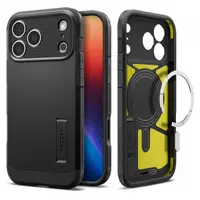 Husa MagSafe pentru Apple iPhone 17 Pro Max, Spigen, Tough Armor T, Neagra ACS10297
