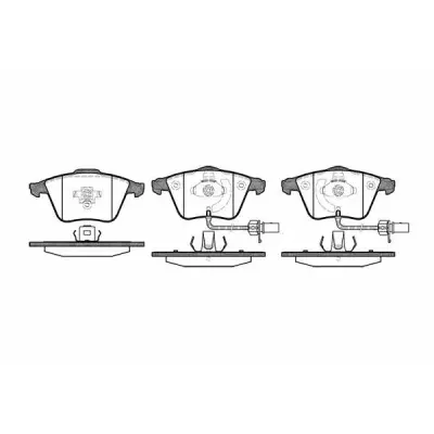 Set placute frana, frana disc REMSA 0964.12