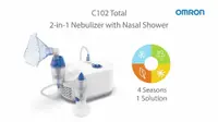 Nebulizator 2 in 1 cu compresor si dus nazal Omron C102 Total