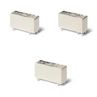 Releu miniaturizat implantabil (PCB) - 1 contact, 10 A, ND (contact normal deschis), 24 V, Protecție la fluxul automat de cositorire (RT II), Sensibila in C.C., AgNi, PCB - 5 mm intre pinii contactului, Niciuna