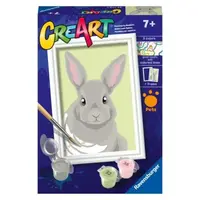Ravensburger - CreArt pictura pe numere pentru copii iepuras gri