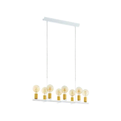 Lampa suspendata ADRI 2 alb, gold 220-240V,50/60Hz