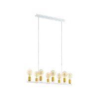 Lampa suspendata ADRI 2 alb, gold 220-240V,50/60Hz