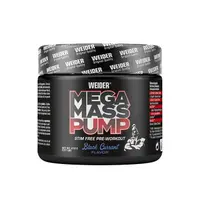 Supliment Pre-Workout, WEIDER Mega Mass Pump, pulbere 270 g, aromă coacăze negre