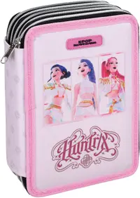Penar cu rechizite GIM K-Pop Demon Hunters - Huntrix Pink, 3 fermoare