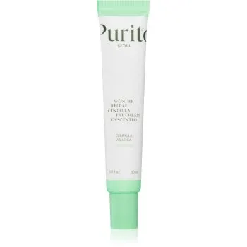 Purito Wonder Releaf Centella Eye Cream Unscented cremă ușoară pentru zona ochilor împotriva ridurilor și a cearcănelor întunecate