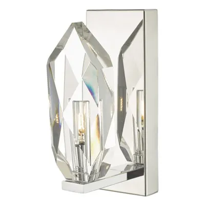 Aplica Crystal Wall Light Polished Chrome & Crystal