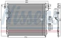 Radiator clima AC cu uscator NISSAN NP300 NAVARA, PATHFINDER III 2.5D dupa 2005