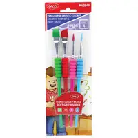 Pensule cu grip, 4buc/set par sintetic, nr. 6,12 Daco