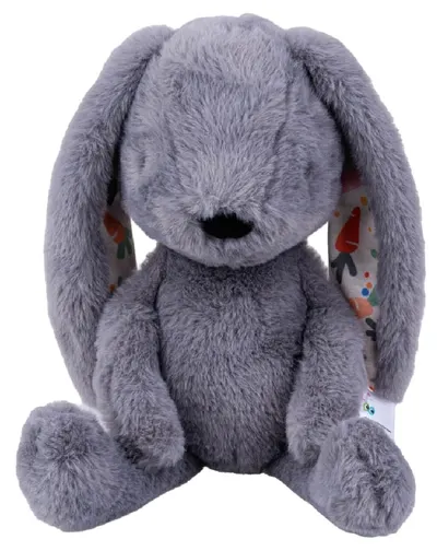Jucărie moale de îmbrățișat Bali Bazoo - Rabbit, 32 cm, gri