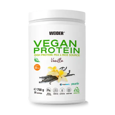 Proteină vegetală, Weider, Vegan Protein, vanilie, 750 g