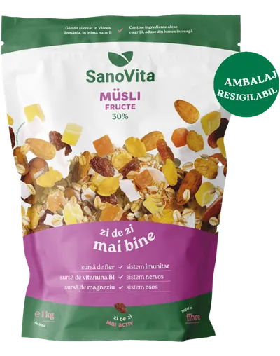 Musli cu fructe, 1kg, SanoVita