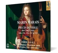 Marin Marais - Pieces de viole des Cinq Livres 1686, 1701, 1711, 1717 & 1725 (5 CD)