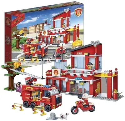 Constructor BanBao - Stație de pompieri, 828 piese